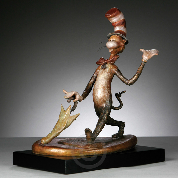 Dr. Seuss - The Cat in the Hat - limited edition bronze sculpture